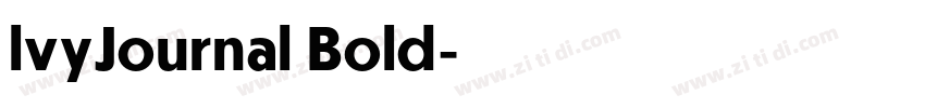 lvyJournal Bold字体转换
